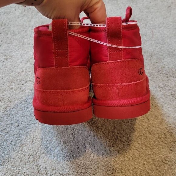 UGG Men's Neumel LTA Chukka Boots Samba Red Quilted Size 8 - Picture 5 of 9